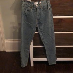 RE/DONE Originals High Rise Ankle Zip